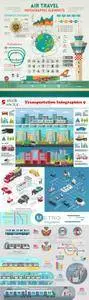 Vectors - Transportation Infographics 9