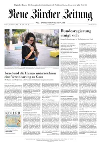 Neue Zurcher Zeitung International - 10 Oktober 2025