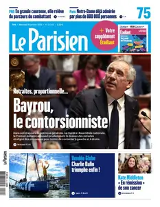 Le Parisien du Mercredi 15 Janvier 2025