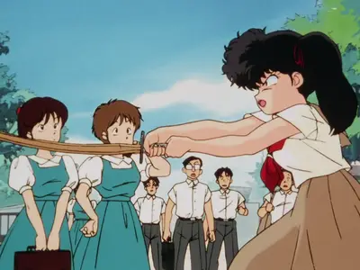 Ranma ½ (1989 S01E12 A Womans Love is War! The Martial Arts Rhythmic Gymnastics Challenge BBT RMX