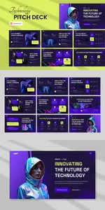 Tech Startup Investor Deck PowerPoint RXFT34W