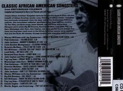 Various Artists - Classic African American Songsters (2014) {Smithsonian Folkways SFW 40211}