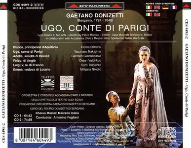 Antonino Fogliani, Fondazione Orchestra Gaetano Donizetti di Bergamo - Gaetano Donizetti: Ugo, Conte di Parigi (2004)