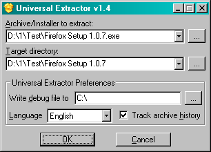 Universal Extractor Version ver. 1.4.2