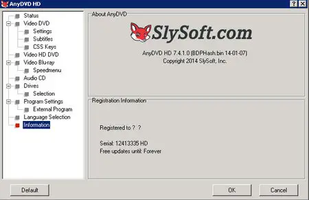 SlySoft AnyDVD & AnyDVD HD 7.4.1.0 Final
