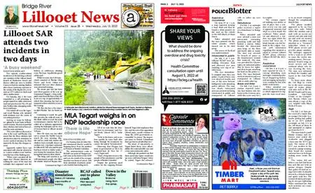 Bridge River Lillooet News – July 13, 2022