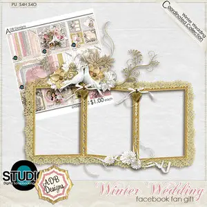6 Mini Scrap Kits: Winter Wedding