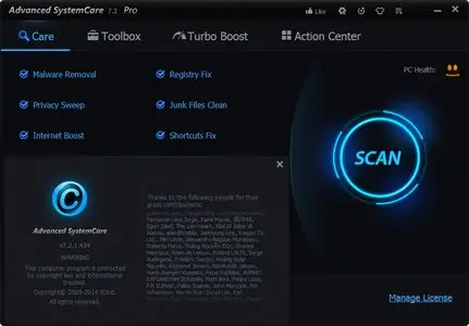 Advanced SystemCare Pro 7.2.1.434