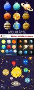 Vectors - Planets of Solar System 8