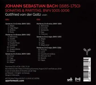 Gottfried von der Goltz - Johann Sebastian Bach: Sonatas & Partitas (2018)