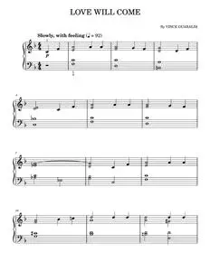 Love Will Come - Lee Mendelson, Vince Guaraldi (Easy Piano)