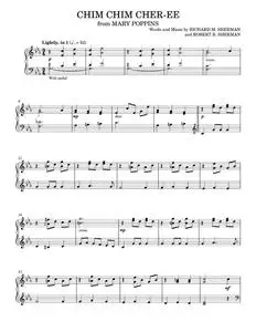 Chim Chim Cher-ee - Richard M. Sherman; Robert B. Sherman (Piano Solo)