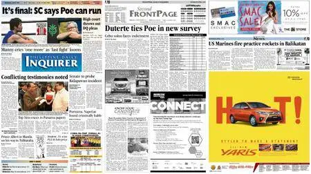 Philippine Daily Inquirer – April 06, 2016