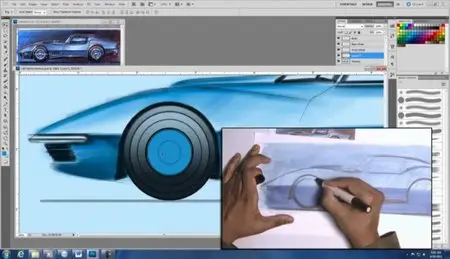 How to Draw Cars - Marker Rendering and Digital Painting