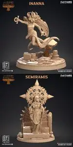 Clay Cyanide Miniatures - Inanna, Semiramis