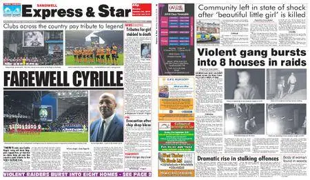 Express and Star Sandwell Edition – January 22, 2018