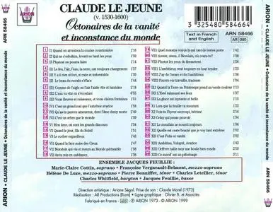 Ensemble Jacques Feuillie - Claude Le Jeune: Octonaires de la vanité et inconstance du monde (1999)