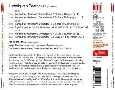 Mari Kodama, Kent Nagano - Beethoven: The Piano Concertos; Triple Concerto (2014) 3CD Set