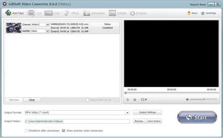 GiliSoft Video Converter 8.6.0 DC 26.02.2014