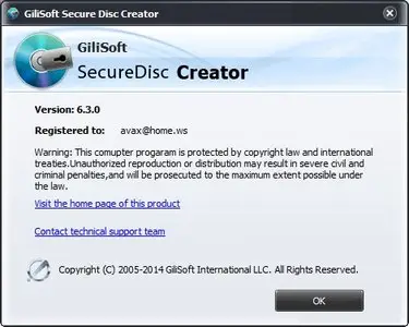 GiliSoft Secure Disc Creator 6.3.0
