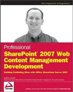 Professional SharePoint 2007 Web Content Management Development (Repost)