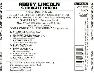 Abbey Lincoln - Straight Ahead (1961) Reissue 1990