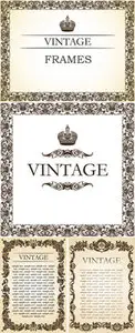 Vintage Frames Vector