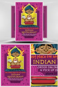 Flyer PSD - Indian Restaurant