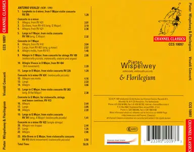 Vivaldi - Wispelwey, Florigelium - Concerti For Cello And Orchestra (1997, Channel Classics # CCS 10097) [RE-UP]