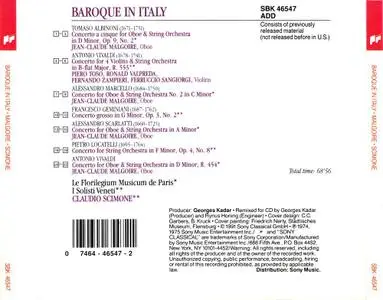 Jean-Claude Malgoire, Claudio Scimone - Baroque in Italy (1991)