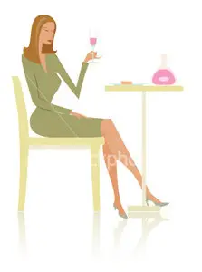Vector drinking sheila