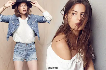 Cameron Russell - Madewell Summer Whites July 2015