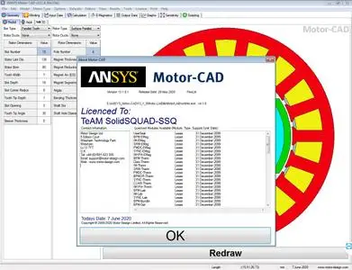 ANSYS Motor-CAD 13.1.8