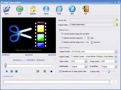 Allok Video Splitter 3.1.1117 Portable