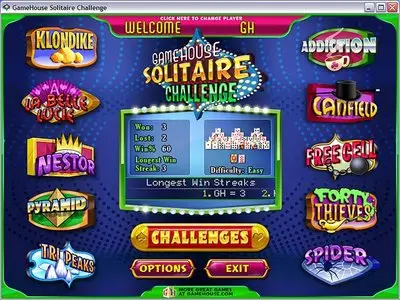 Portable GameHouse Solitaire Challenge