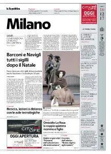 la Repubblica Milano - 16 Dicembre 2017