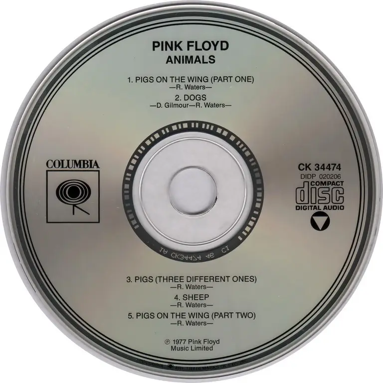 Пинк энималс. Пинк Флойд 1977. Pink Floyd animals 1977 CD. Pink Floyd 1977 animals обложка альбома. Показать виниловый диск ринк Флоид анималс1977.