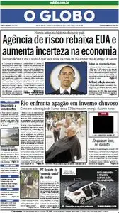 Jornal O Globo - 6 de agosto de 2011