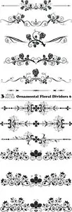 Vectors - Ornamental Floral Dividers 6