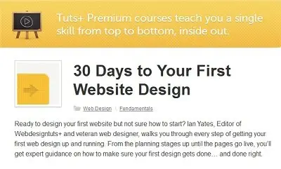 Tutsplus - 30 Days to Your First Website Design [repost]