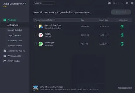 IObit Uninstaller Pro 7.4.0.8 Multilingual Portable
