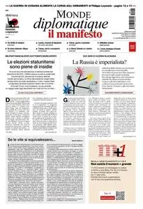 Il Manifesto Le Monde diplomatique - Gennaio 2024