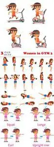 Vectors - Women in GYM 3