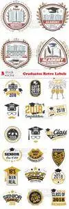 Vectors - Graduates Retro Labels