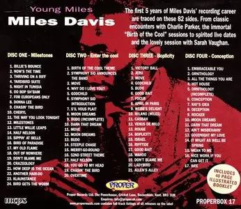 Miles Davis - Young Miles (2001) {4CD Set, Proper Records PROPERBOX 17 rec 1945-1950}