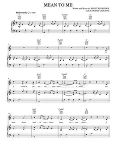 Mean to me - Brett Eldredge (Piano-Vocal-Guitar)