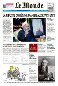 Le Monde du Jeudi 9 Janvier 2020
