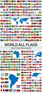 Flags world countries in vector