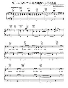 When Answers Aren't Enough - Scott Wesley Brown and Jeff Nelson (Piano-Vocal-Guitar)