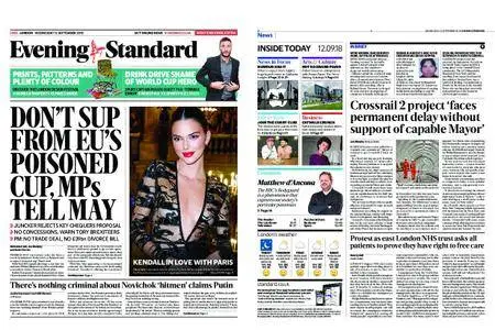 London Evening Standard – September 12, 2018